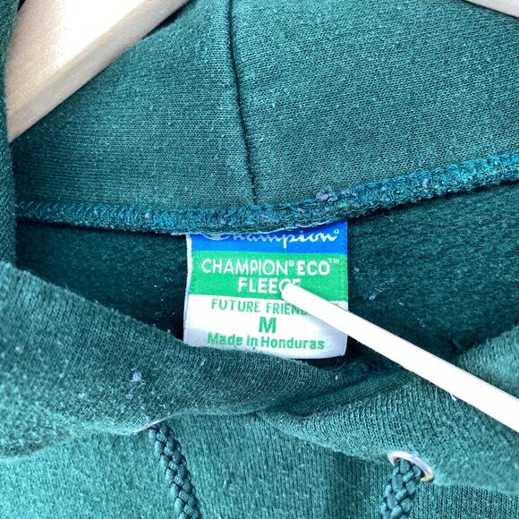 GEORGE MASON UNIVERSITY Hoodie Adult M CHAMPION Patriots Fairfax VA Green - Picture 4 of 11